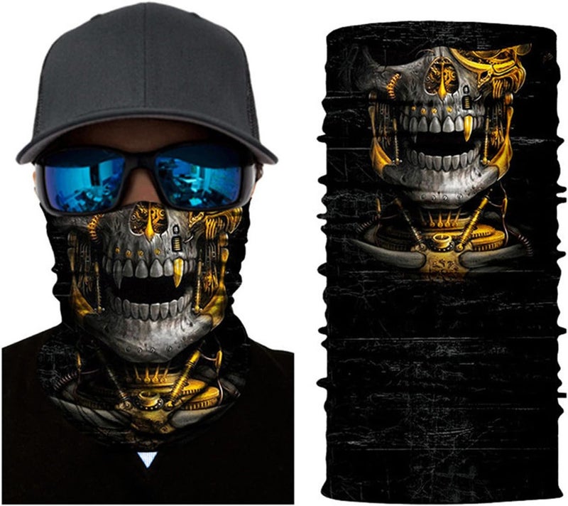 WYSUMMER Scarves Bandanas Skull Face Tube Headband, Gaiter Head Wrap Balaclava Magic Scarf Motorcycle Multi Function Headwear - Image 3